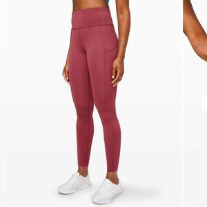 Lululemon Fast and Free Tight 28" *Non-Reflective
Chianti (red). Size 8.